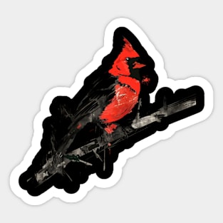 Cardinal Bird Apparel Essentials Sticker